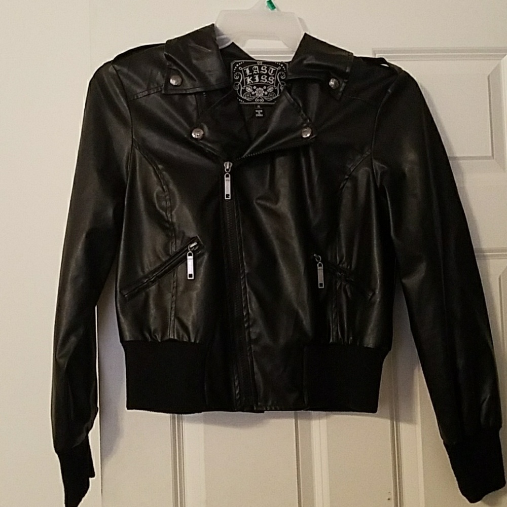 Faux leather jacket